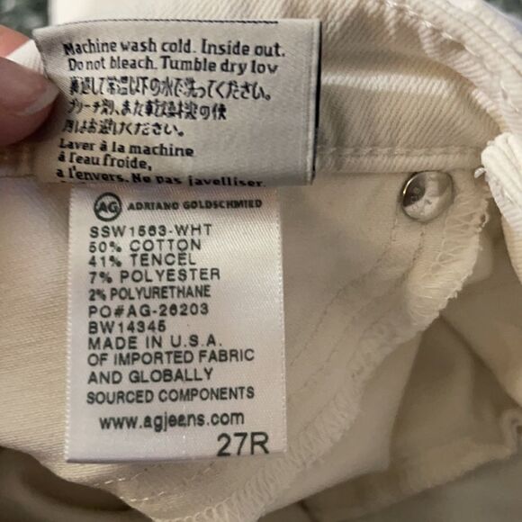 AG The Kit Seamed Legging Ankle White 27 - Picture 5 of 6